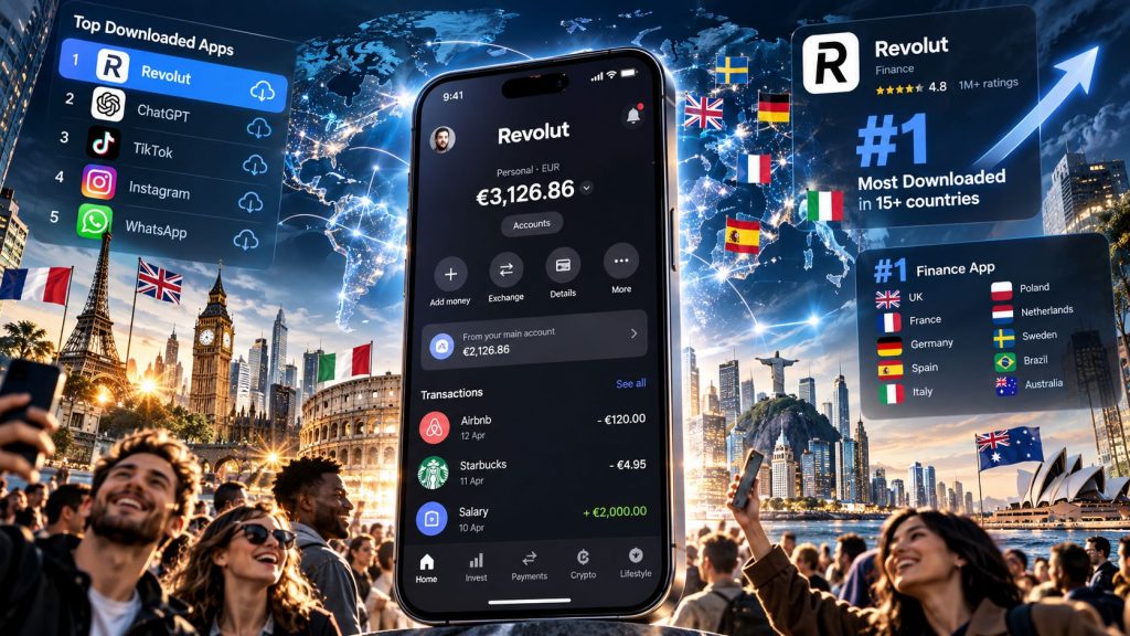 Application Revolut : plus téléchargée que TikTok en France et 3e appli financière au Royaume-Uni Application Revolut : plus téléchargée que TikTok en France et 3e appli financière au Royaume-Uni